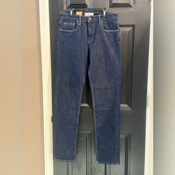 rising sun & co Other - Blue Straight-Leg Jeans with Raw Denim Finish
